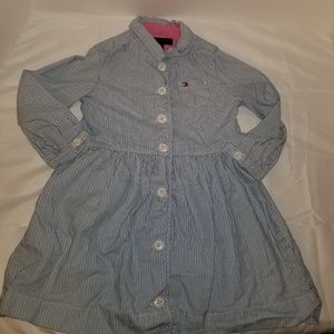Girls Dress by Tommy Hilfiger size 3T Pinstripe